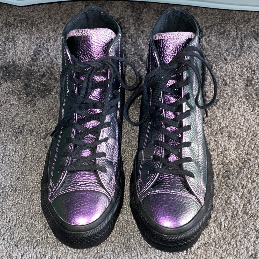 Metallic High Top Converse